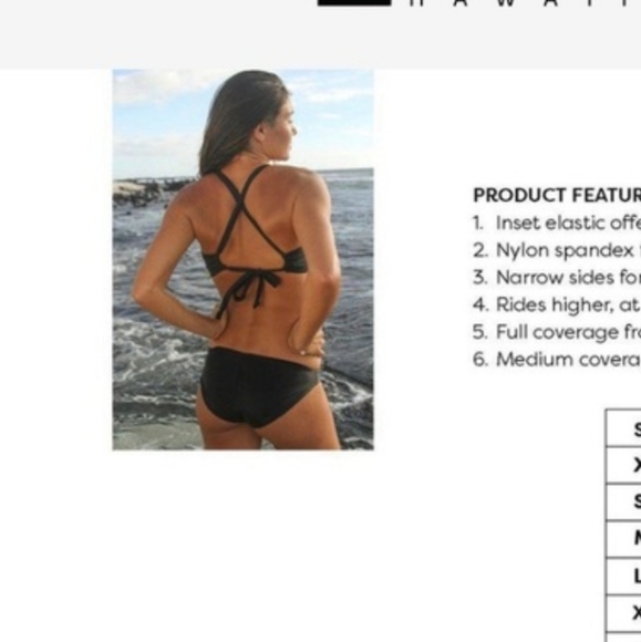 🐚🐚Fused Hawaii large hapuna bottoms Never worn - Picture 3 of 4